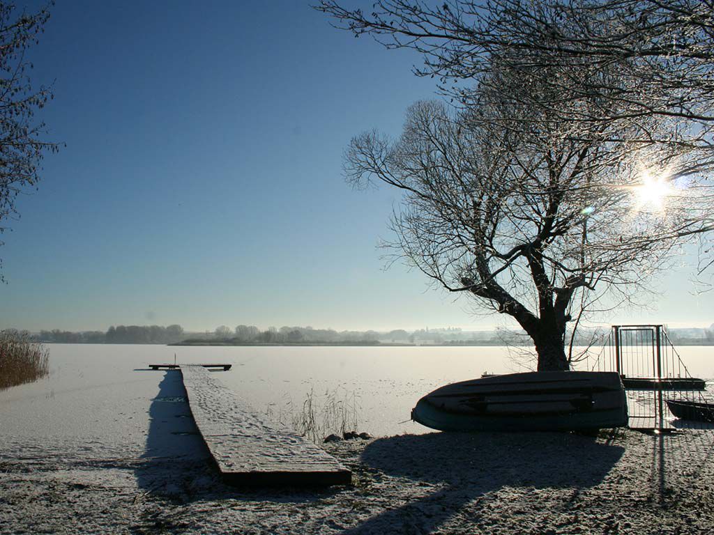 schneebedeckte Badestelle in Gutow, Foto Rüdiger Struve