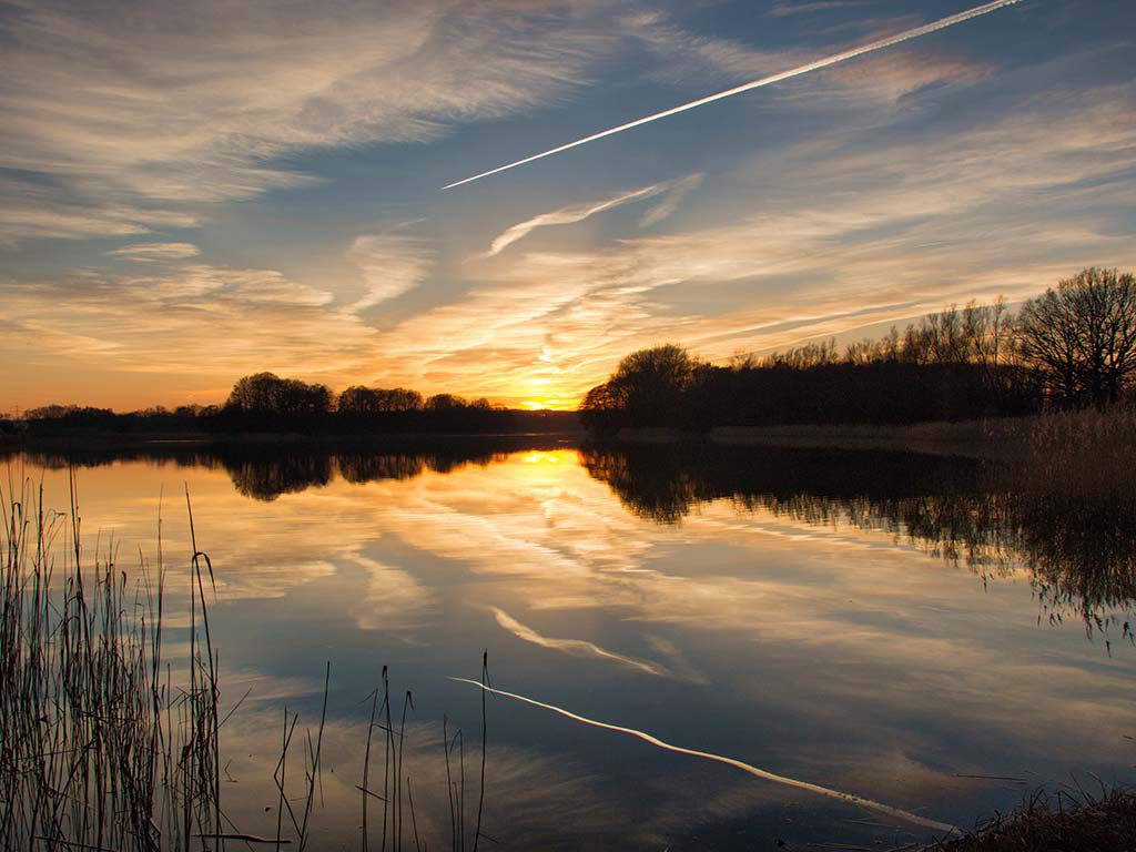 Sonnenuntergang See in Karcheez, Foto Rüdiger Struve